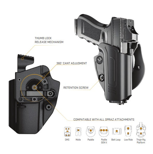 CZ P10 Holster OWB THUMB release