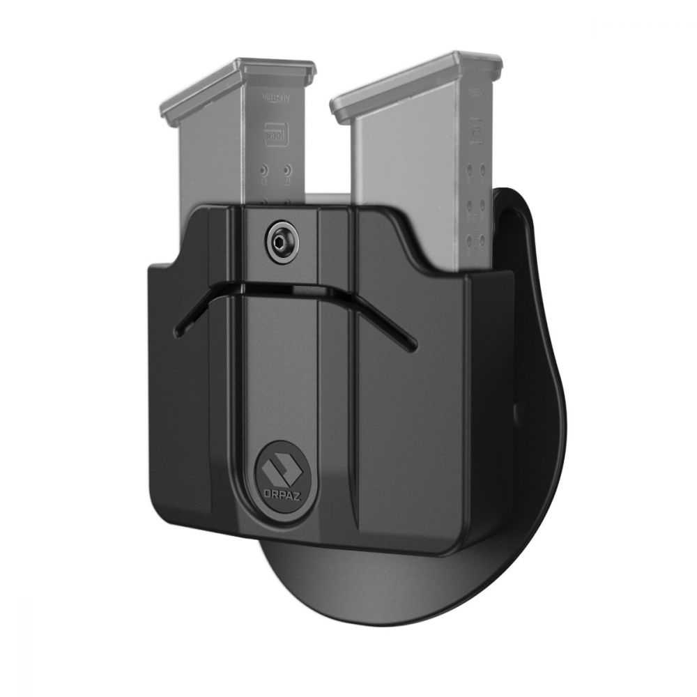 Orpaz Holster for 9mm METAL Double   magazines, Paddle